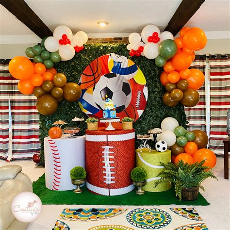 sports theme party decorations|all sports theme party decorations.